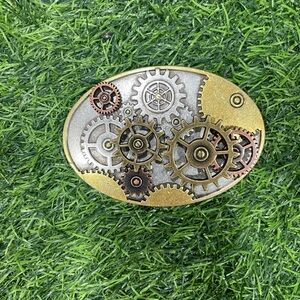 Steampunk Gear Design Belt Buckle